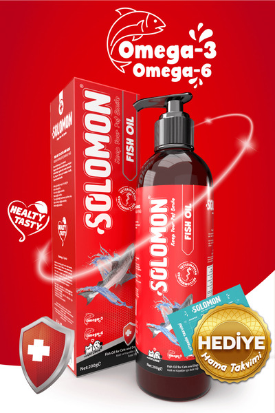 Solomon Fish Oil Ve Köpekler Omega 3 Ve 6 Içerikli Balık Yağı - Ve Köpekler Için Tüy Ve Genel Sağlık Destek