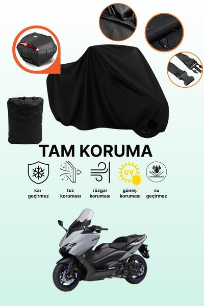 dokaca حقيبة خلفية سوداء متوافقة مع ياماها Tmax 560، غطاء دراجة نارية متوافق،...