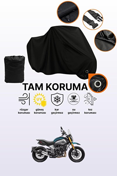 dokaca غطاء دراجة نارية متوافق مع CFmoto 700CL-X ADV، غطاء واقي أسود اللون