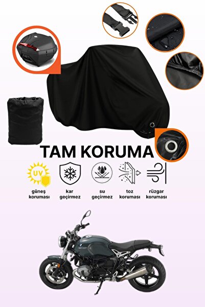 dokaca Black Lock and Tail Bag Compatible Bmw R Nine t Pure Compatible Motorc...
