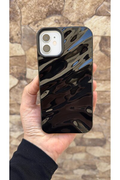 Vip Case iPhone 11 Compatible Glossy Camera Protruding Luxury 3D Water Ripple Pattern Glossy Silicone Wavy