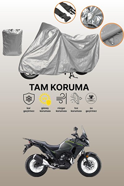 dokaca غطاء دراجة نارية رمادي متوافق مع كاواساكي فيرسيس X300، غطاء واقي، غطاء...