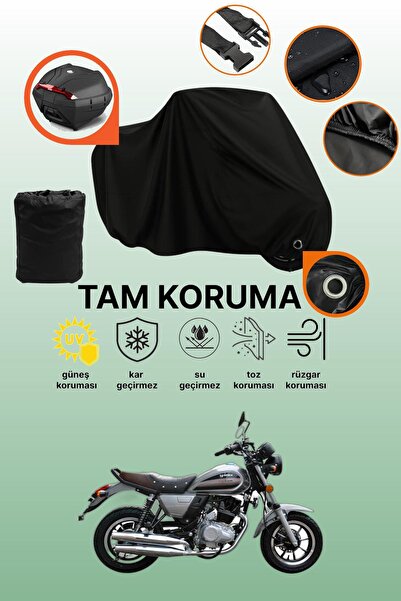 dokaca غطاء دراجة نارية متوافق مع Yuki Scram 170، غطاء واقي أسود متوافق مع حق...