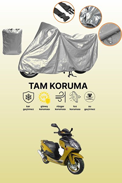 dokaca غطاء دراجة نارية متوافق مع يوكي YK150T-20 باللون الرمادي، غطاء واقي، غ...