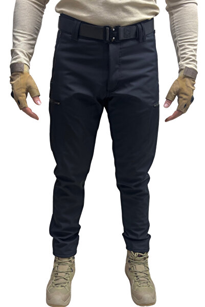 Polviton Softshell Men's Cargo Pants with Fleece Inside, 100% Water and Windproof, Thick Winter Wear