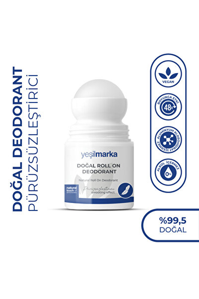 yeşilmarka Doğal Roll On Deodorant Pürüzsüzleştirici Tüy Azaltıcı Etkili Ter Kokusu Önleyici