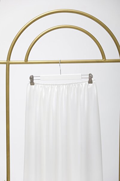 Lemaye Satin Skirt Lining - White