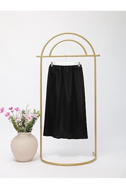 Lemaye Căptușeală de fustă din satin - negru