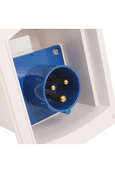 REVEX طقم مدخل كهربائي خارجي للقافلة 16 أمبير أبيض 220 فولت مقاوم للماء