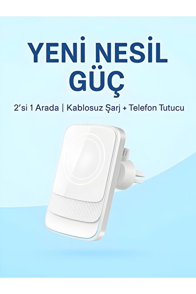 DEANB 15W Magsafe Kablosuz Araç İçi Telefon Tutucu | 3A Hızlı Araba Şarjı | H...