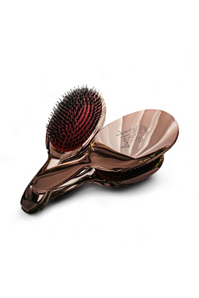 Hairy Brush Perie de par premium cu peri naturali de mistret si silicon antistatic,pentru toate tipurile de par