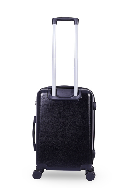 Mnuk MANCHESTER Set of 3 Luggage (28/24/20 Inch) | PC+ ABS with 3D Printed Logo, TSA Lock- Black