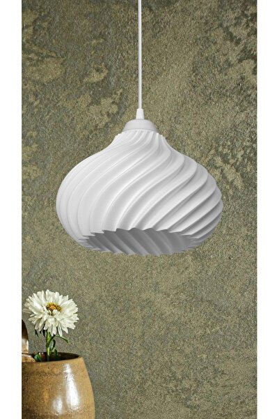 decory Yummy Beyaz Sarkıt Avize, Yatak Odası, Oturma Odası Tasarım Tekli Sarkıt Avize (Bioplastik) E27