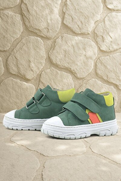 Rakerplus Tails Справжня шкіра Зелені липучки Дитячі спортивні черевики