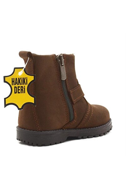 Rakerplus Chiron Hakiki Deri Tarçın Rengi Fermuarlı Bebek Çizme