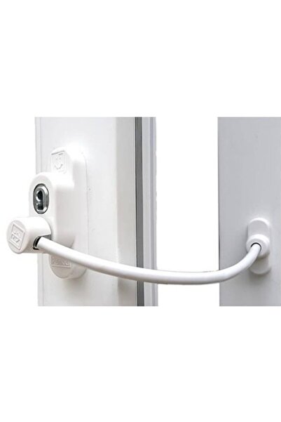 EYM 5 Pcs Penkid Keyed Steel Wire Rope Cable Window Child Safety Lock White