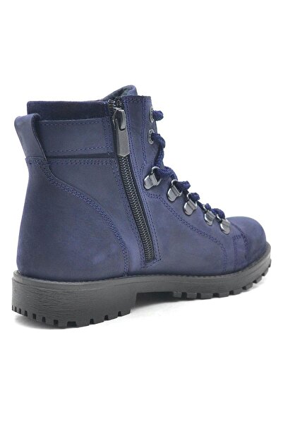 Rakerplus Griffon Справжня шкіра Синій дитячий черевик на блискавці