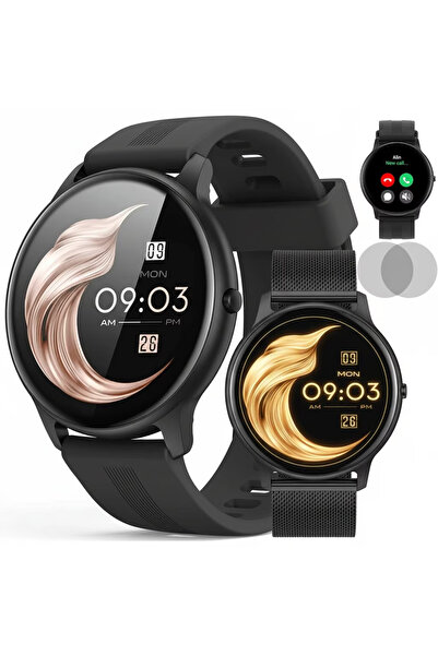 Smart SmartVIBE™ WiX 2‑în‑1 SmartWatch & Brăţară Fitness Bluetooth Apel, SpO₂, HR, FULL Touch, 10‑zile