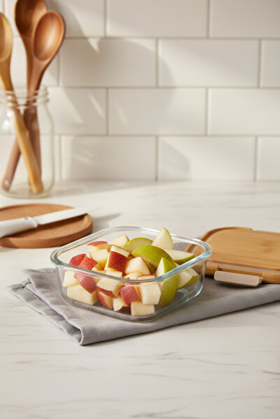 Bambum Patina Lockable Glass Storage Container 1100 ml