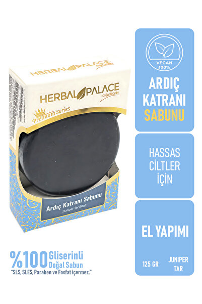 Herbal Palace Ardıç Katranı Sabunu - Hassas Ciltler - Gliserinli El Yapımı