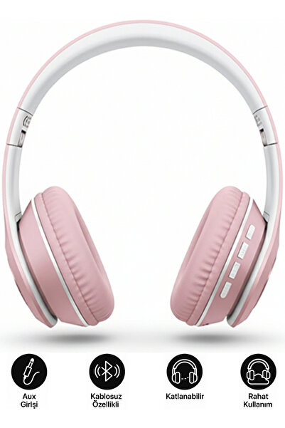 Tech&bello accessories Kablosuz Bluetooth Kulaküstü Kulaklık – Mikrofonlu, Stereo Ses, AUX ve Hafıza Kartı Desteği Pulse