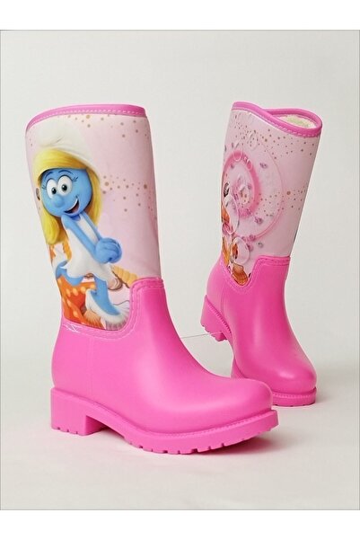 Sea&Blue Ширіне з принтом, водонепроникні дитячі дощові чоботи для дівчаток