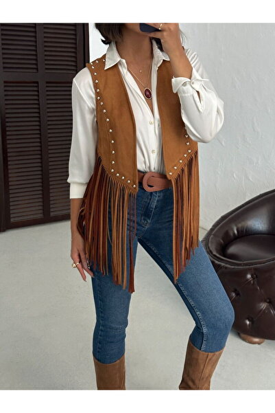 BRGCLOTHING Пуловер с ресни и спуснати рамене