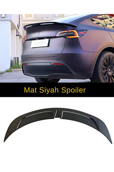 Tesla Model Y Spor Spoiler – Mat Siyah, Aerodinamik Tasarım, Kolay Montaj
