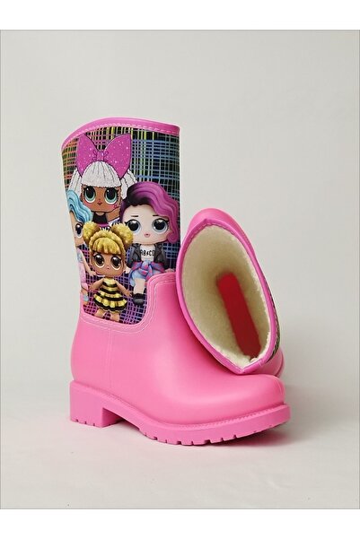 Sea&Blue Lol Doll Printed Pink Αδιάβροχες Κοριτσίστικες Μπότες Βροχής