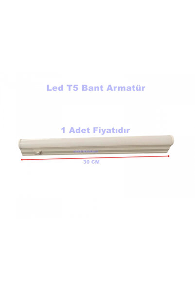 Horoz Sigma 30cm 4W T5 Led Bant Armatür Anahtarlı 6400K BEYAZ