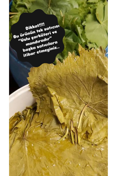 uslu şarküteri ve mandıra Erbaa ÖZEL ALTIN SERİ yaprağı susuz net 1kg. (Vakumlu paket)