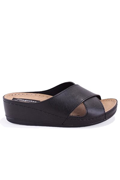 DAGOSTER Dza37-1802 Black Daily Orthopedic Women's Slippers