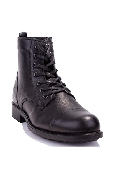 Hammer Jack 10216742 Μαύρες Ορθοπεδικές Ημερήσιες Ανδρικές Δερμάτινες Μπότες