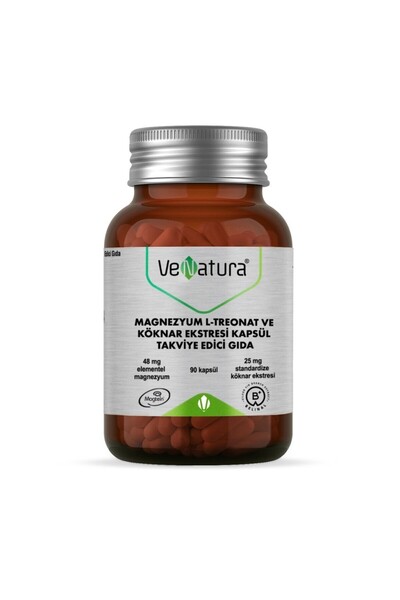 VeNatura Magnezyum L-Treonat ve Köknar Ekstresi 90 Kapsül