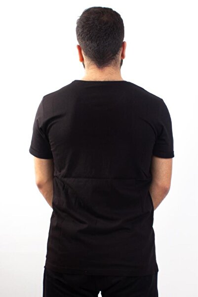 Twister Jeans TWISTER JEANS 1827 ΜΑΥΡΟ ΑΝΔΡΙΚΟ T-SHIRT με λαιμόκοψη