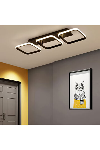 varioshop LED таванна лампа, 3 LED ленти, 4500K неутрално бяло, 33W, минимали...