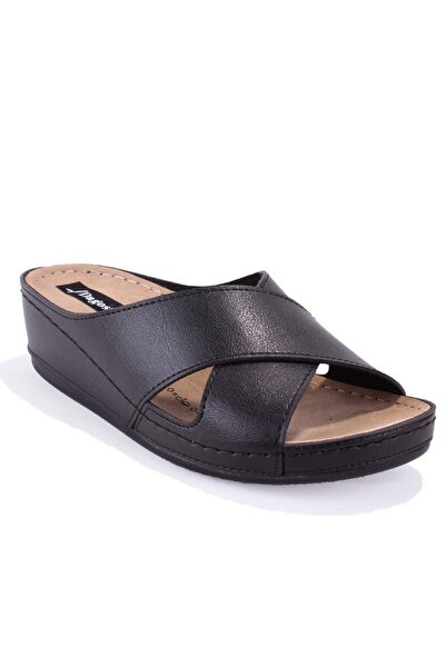 DAGOSTER Dza37-1802 Black Daily Orthopedic Women's Slippers