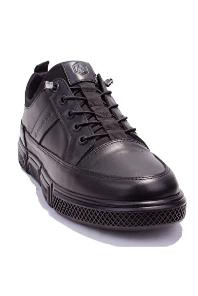 Hammer Jack 10223650 Μαύρα Ορθοπεδικά Καθημερινά Ανδρικά Δερμάτινα Παπούτσια