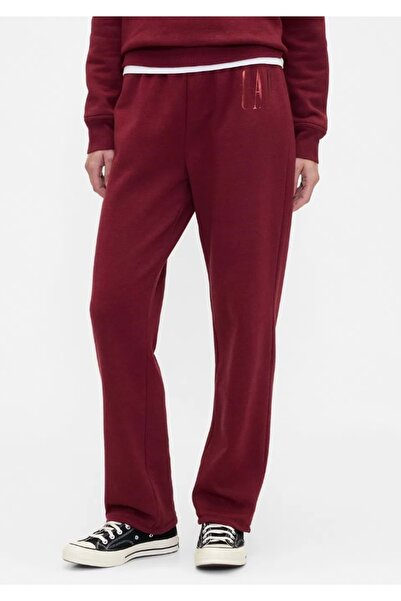 GAP Doorbuster Logo Pull-On Slim 800432 Women's Sweatpants Bordo