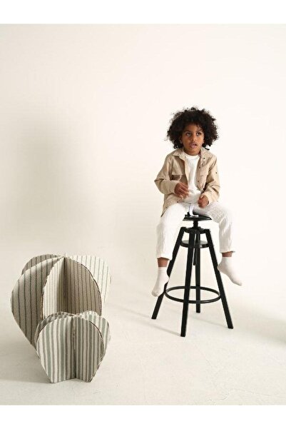 Zekids Pantaloni pentru băiat din țesătură de muselină cu talie elastică