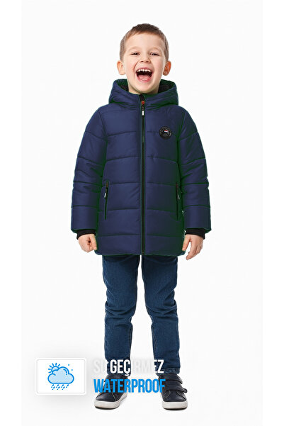 QAWWA Χειμερινό παλτό με κουκούλα για αγόρια με χοντρές ίνες