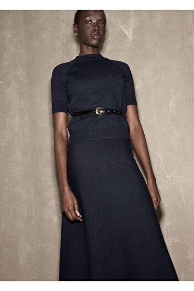 MANGO Woman Kısa kollu yün karışımlı kazak