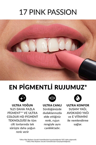 AVON Ultra Mat Ruj - Pink Passion