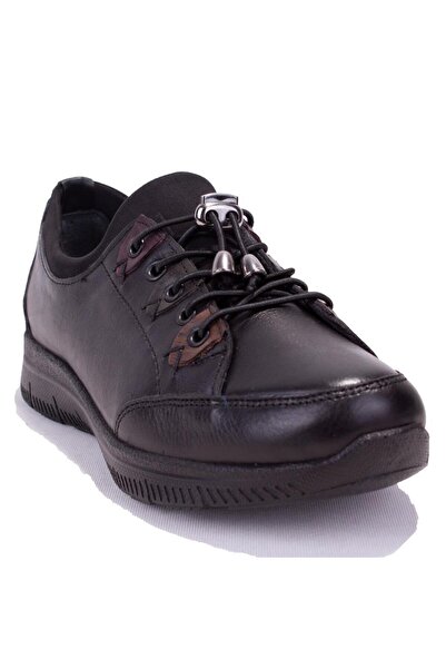 DAGOSTER DZA07- 122042642   حذاء نسائي جلدي أسود يومي لتقويم العظام