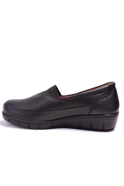 Polaris 105071 Siyah 5 Nokta Ortopedik Günlük Kadın Deri Ayakkabı