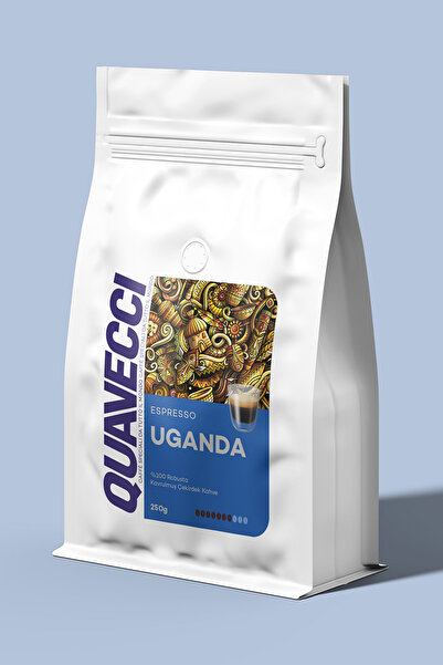Quavecci Single Origin Espresso Kavrulmuş Çekirdek Kahve - Uganda Robusta