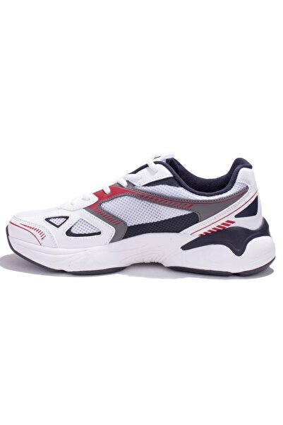 lumberjack Tech Beyaz Kırmızı Ortopedik Günlük Erkek Spor Ayakkabı
