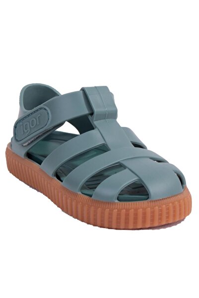 IGOR S10291 Sandale de zi cu zi ortopedice pentru băieți Nico Caramelo Green