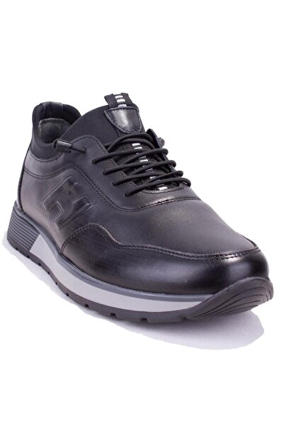 DAGOSTER DMA08-1041 Pantofi din piele pentru bărbați, ortopedici, negri