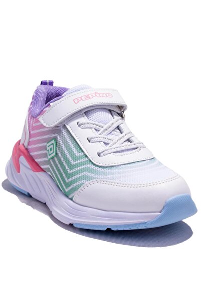 pepino 1418 Біло-зелені ортопедичні щоденні спортивні черевики для дівчаток